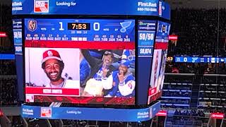 Lookalikes on jumbotron St. Louis Blues - people in the audience who look like St. Louis Cardinals