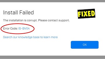 How to Fix Install Failed Error Code IS-BV04 (Fortnite Error)