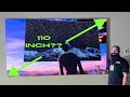 Samsung 110 inch 4k micro led tv unbox and install
