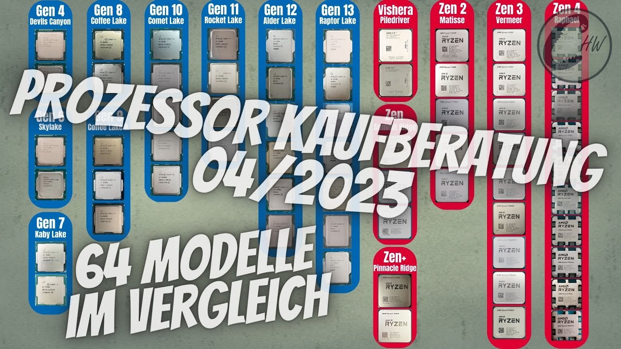 Die BESTEN CPUs 2023! Prozessor Kaufberatung | Vergleich 64 Modelle ...