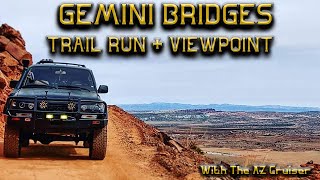 🌄 Gemini Bridges ♊ @ Moab, Utah - 4K - Off-road Trail + Viewpoint