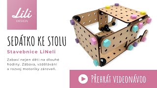 Stavebnice LiNeli - Židlička ke stolu pro panenky