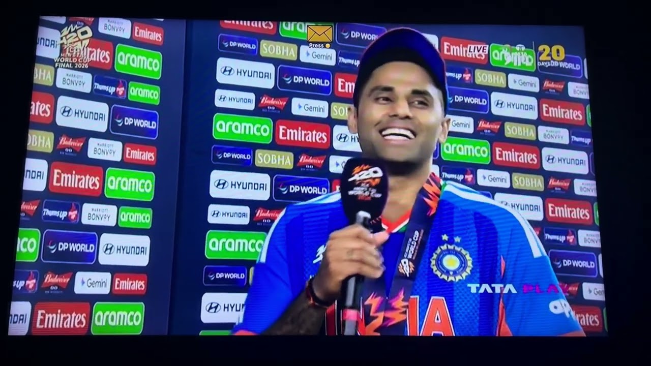 interview Of SkY on winning his 1st T20 🌎 cup as captain 