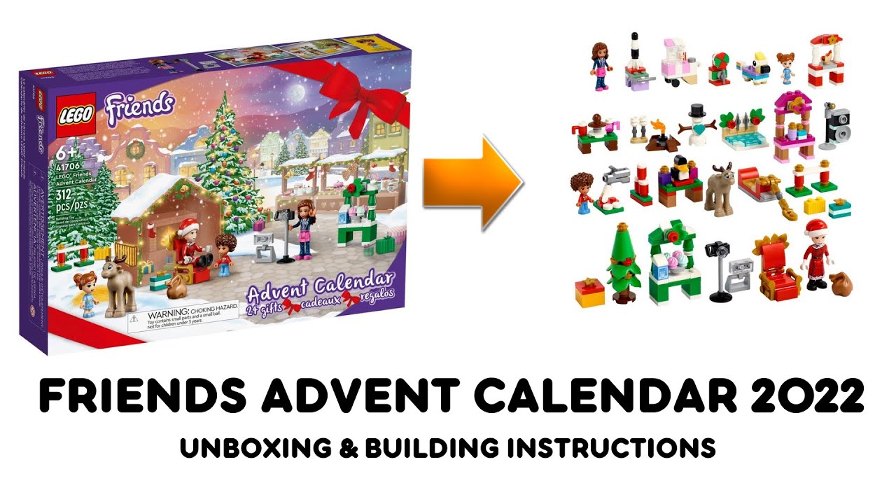 to hellig Array af Friends Advent Calendar 2022 Unboxing and Building instructions Lego  seasonal 41706 - YouTube