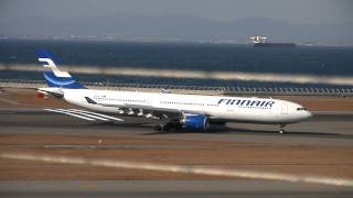 Finnair Airbus A330-300 Crosswind Landing at Nagoya