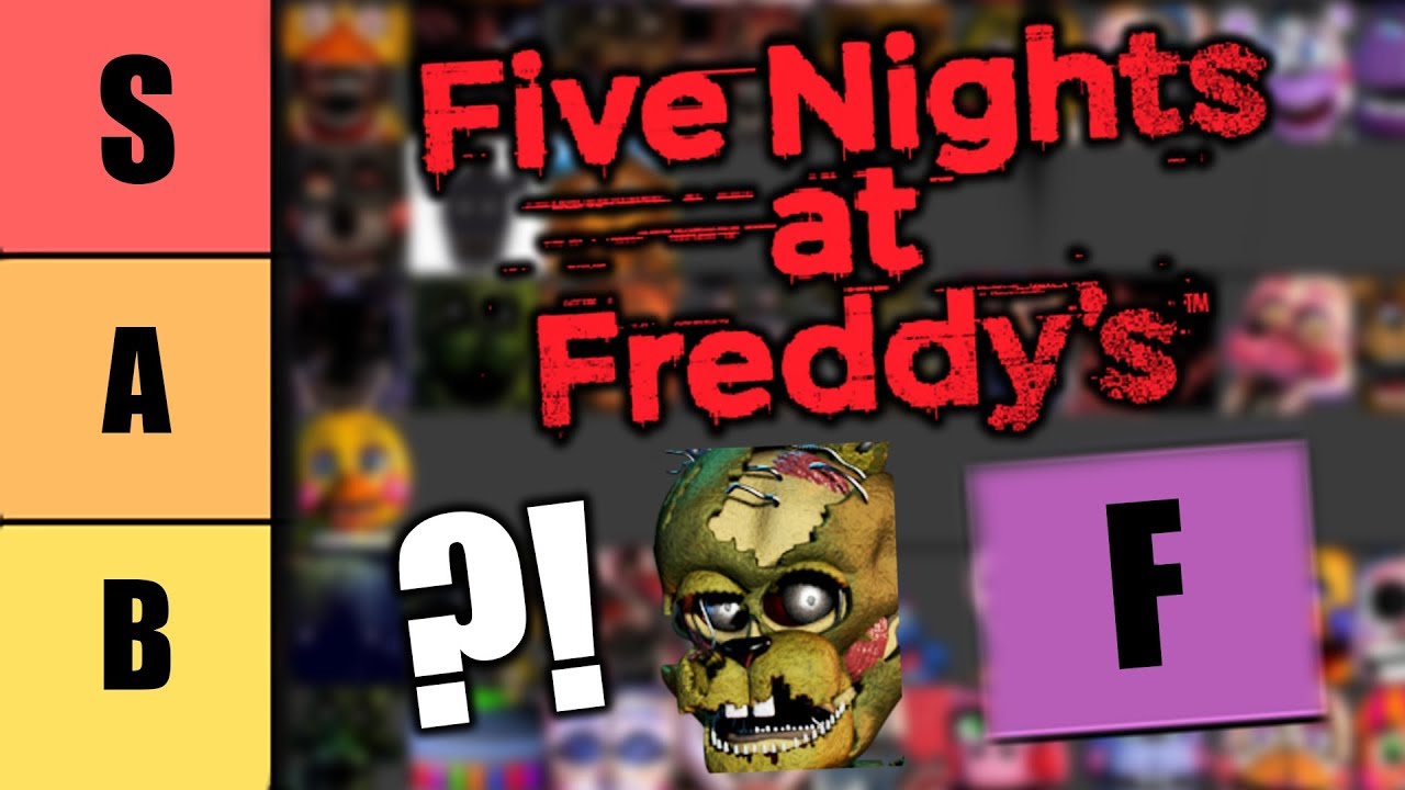 FNaF Tier List  Five Nights At Freddy's Amino