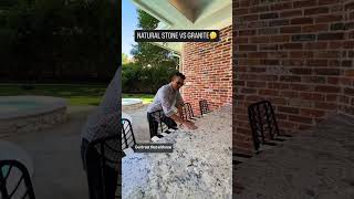 Natural Stone Vs Granite Countertop   outdoorkitchen backyardideas design