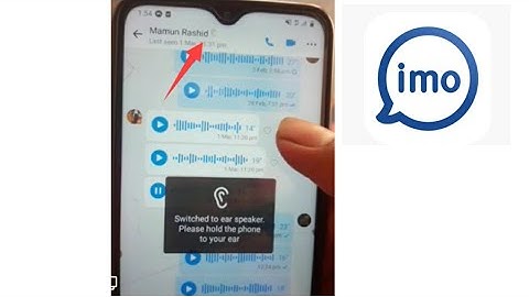 Switched to ear speaker please hold the phone to your ear imo. #imoswitch. how to imo. all imo solve