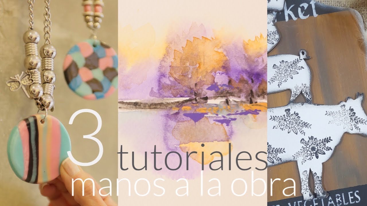 Manos a la Obra Tv 2022 Programa 25 Acuarela - Porcelana Fria  Bijou - Pintura en Madera estilo Farm