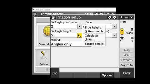 TSC3 with Trimble Access version 2017 Total Station Emulation and Setup
