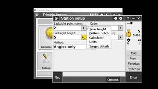 TSC3 with Trimble Access version 2017 Total Station Emulation and Setup