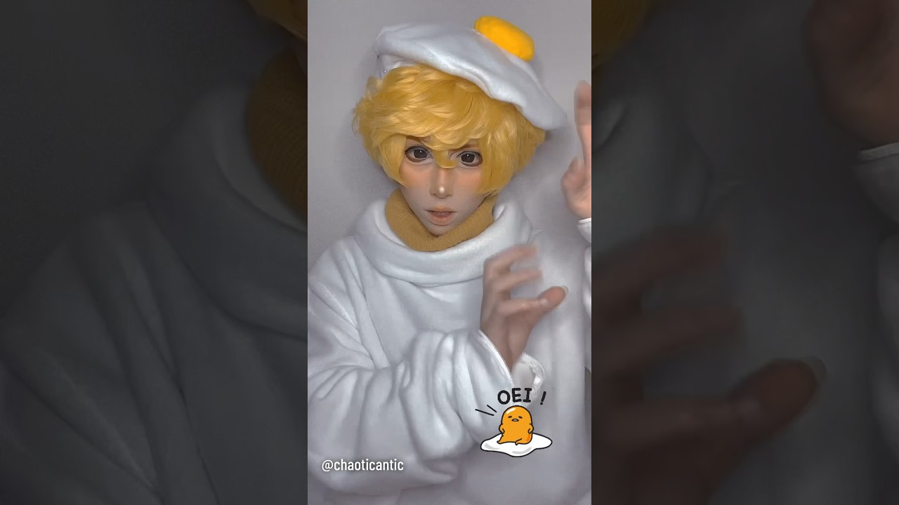 Egg boy #gudetama #cosplay #makeup #anime #sanrio #egg