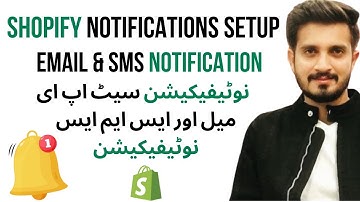 Shopify Notifications: Setup Email & SMS Notification Tutorial in Urdu/Hindi 2024
