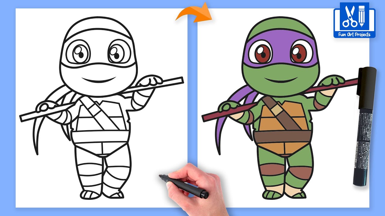 How to Draw Donatello (TMNT)