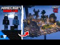 Transforming SKYBLOCK into a VILLAGE in Minecraft Hardcore!