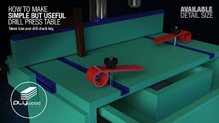 Simple but Usefull Drill Press Table- Never lose your drill chuck key