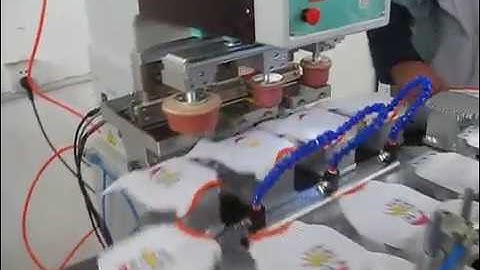 3 color gloves pad printer China gloves pad printer