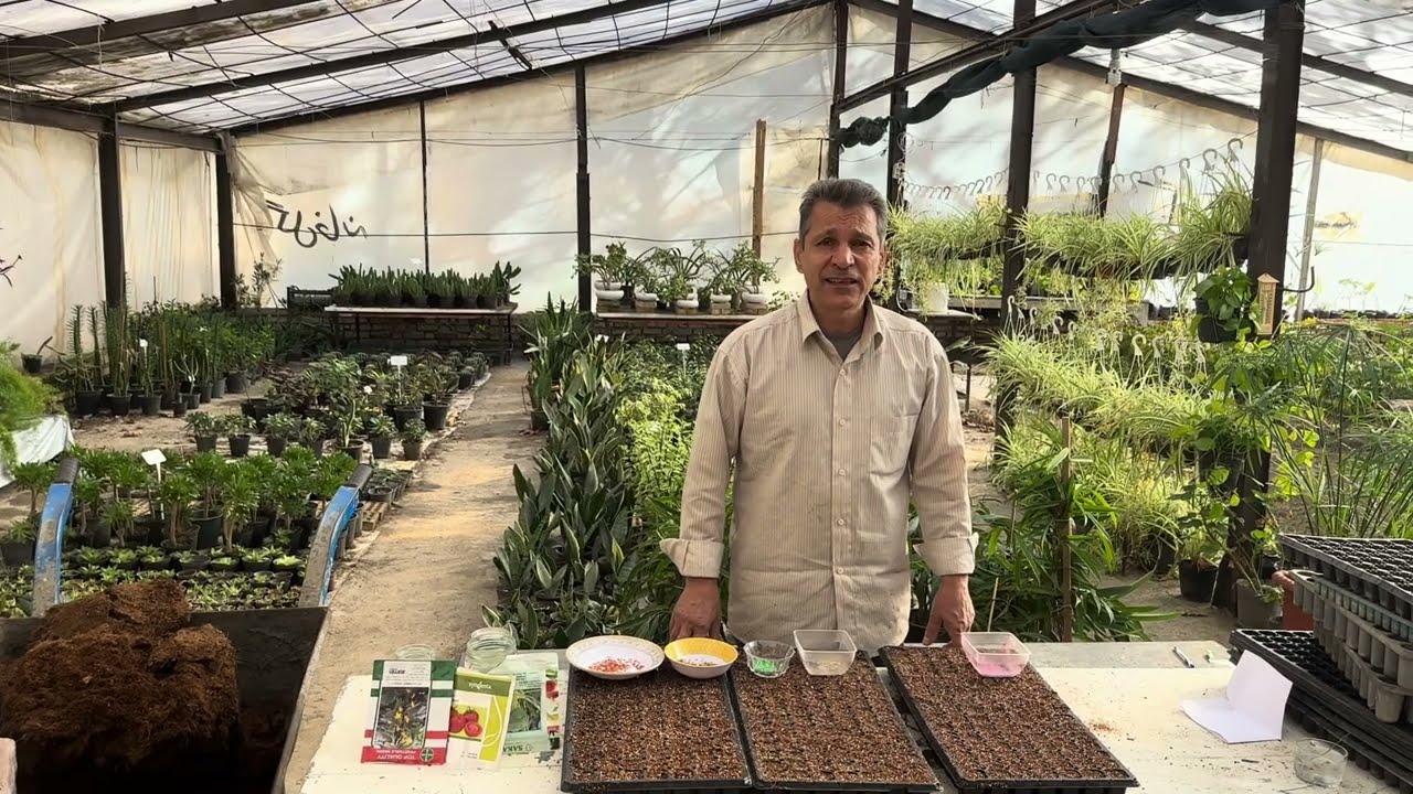 آموزش گلخانه خاکی ( کلاس عملی ) جلسه شانزدهم ( کاشت بذر در سینی کشت 1 )