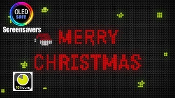 Merry Christmas Screensaver - Digital - 10 Hours. - OLED Safe - No Burn-in
