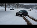 W164 Mercedes ML 320 CDI Karlı Tepeye Çıkış ¶ Climbing Snowy Hill