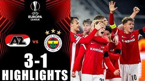 Fenerbahçe - Az Alkmaar 1-3 | MAÇ ÖZETİ | UEFA Avrupa Ligi 2024/26