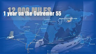 The 1st year on our Outremer 55  12.000 miles from France to Tahiti  Sailing Greatcircle summary