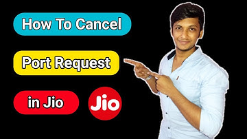 how to cancel port request in jio