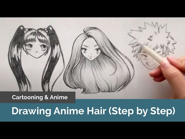 Step 6 How to Draw Anime / Manga Hair Sytles with Drawing Tutorials - How  to Draw Step by Step Drawing Tutorials