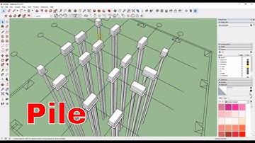 NTD | Make 3D Model of Structural Villa - Pile and Foundation | SketchUp Tutorial