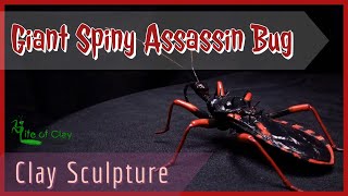 Sculpting Giant Spiny Assassin Bug (Psytalla horrida)_Polymer Clay_Life of Clay