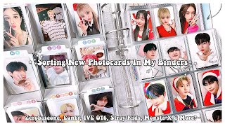 Sorting New Photocards In My Binders 78 ✰ Stray Kids, ZB1, IVE OT6, Monsta X & More!