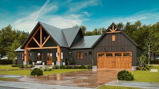 Modern Farmhouse House Plan with 3 Bedrooms and 3.5 Baths| Haystack V | 2,070 Sq Ft - A7764-A