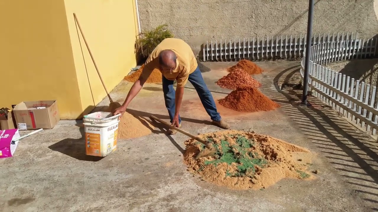 colorir serragem com tinta liquida xadrez