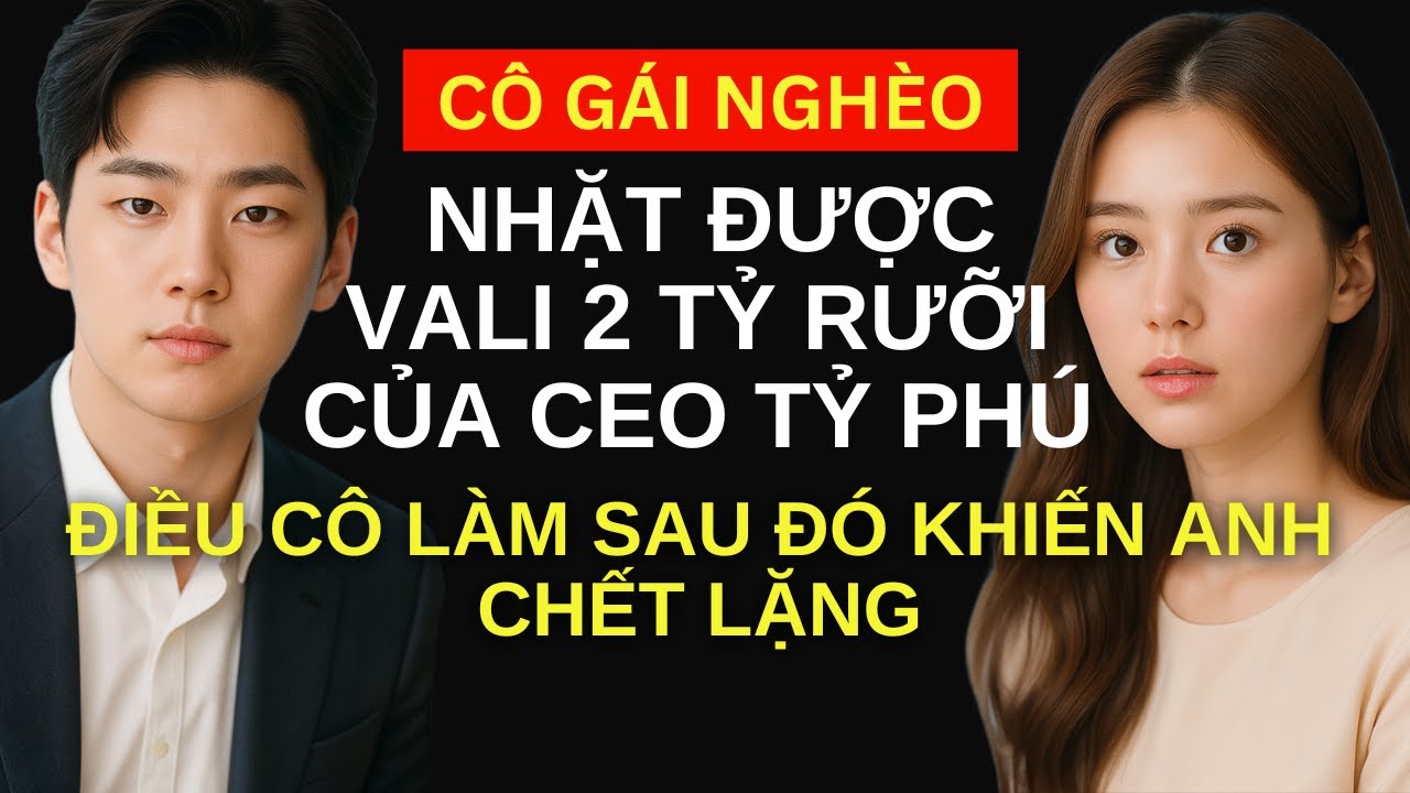Cô gái nghèo nhặt được vali 2 tỷ rưỡi của tỷ phú, điều cô làm sau đó khiến anh chết lặng
