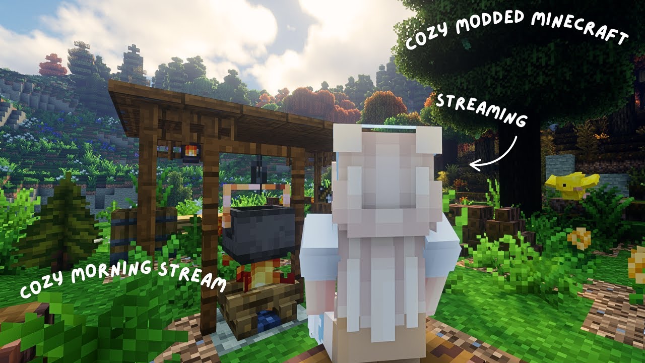 cozy morning livestream | modded minecraft