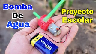 Mini Bomba De Agua Casera con Motor | Experimentos Caseros