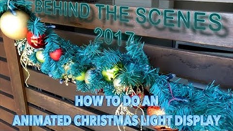 Behind the scene video tour of my #Christmas lights display for 2017. In the dark lights