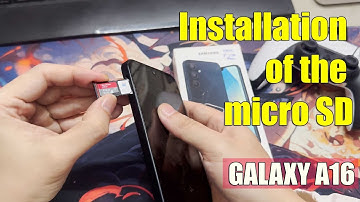Samsung Galaxy A16 5G: How to insert the microSD card. Installation of the micro SD