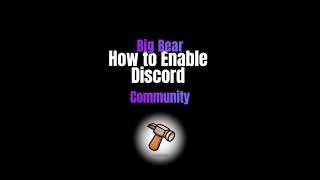 How to Enable community