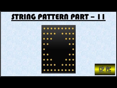 BlueJ | String Pattern (Part - 11) | Transistor World