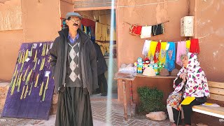 Red and historical village in Iran, amazing village with special people