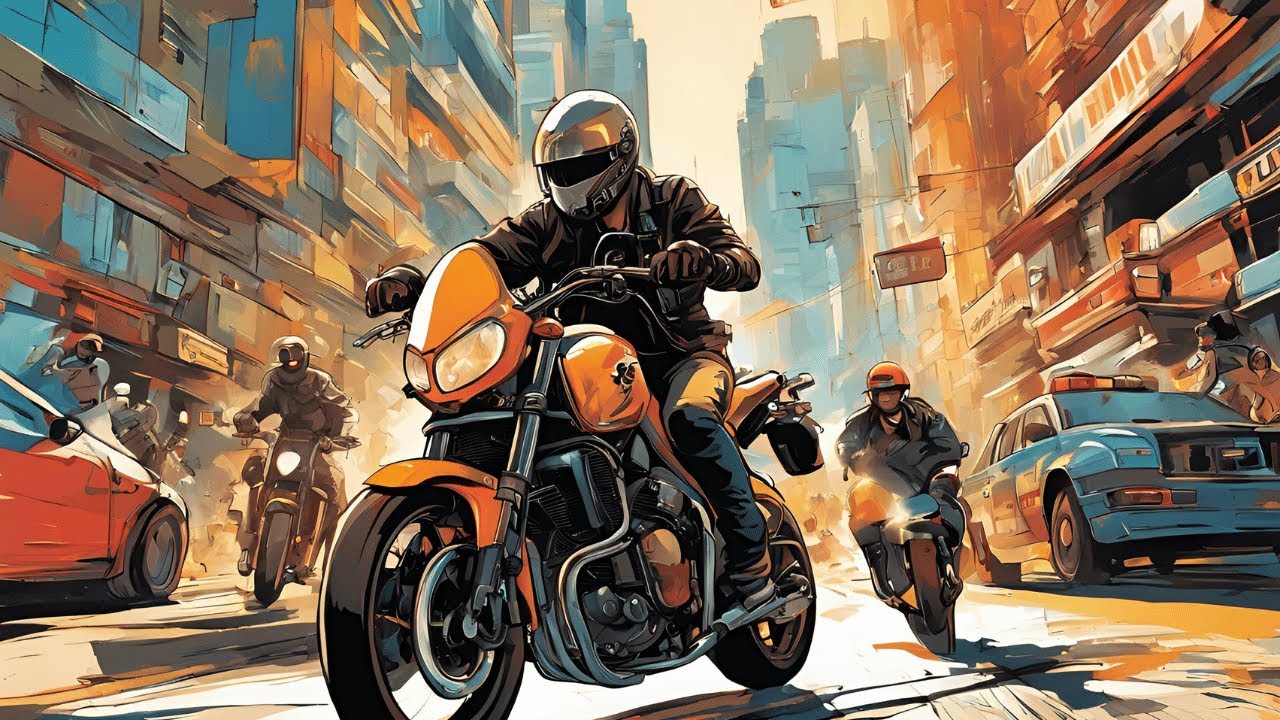 Crazy Motorcycle Chase – Rider Evades Police in Epic Escape! - YouTube