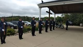 POST 24 Honor Guard provides Military Salute to a departed Veteran | 24 September 22