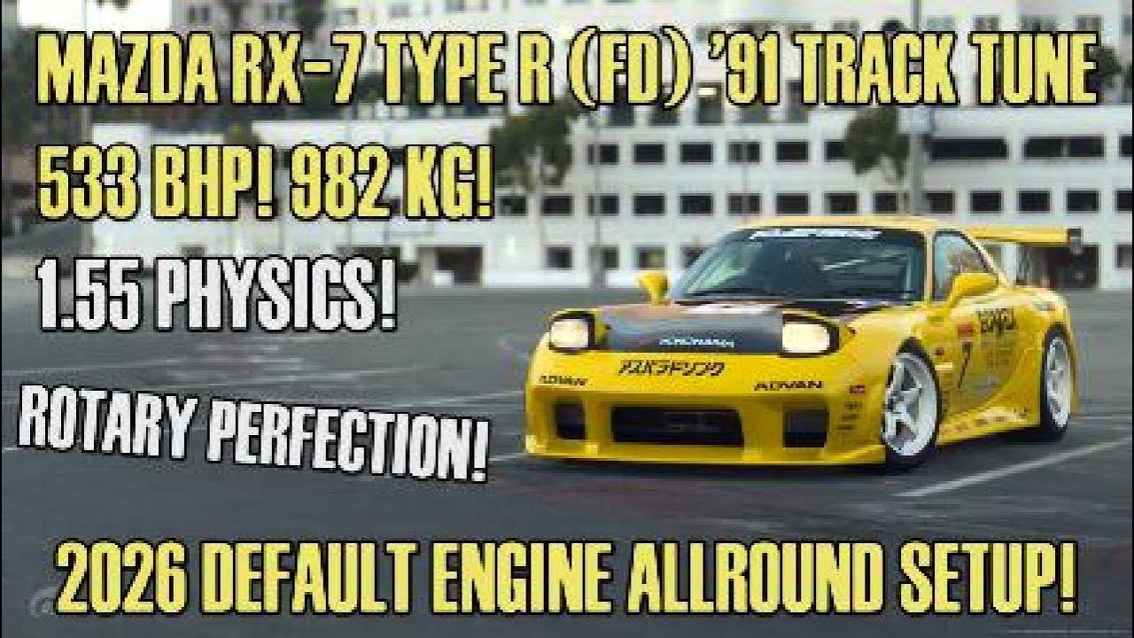 747PP] Mazda RX-7 Type R (FD) '91 Track Tune (1.55 Physics) - YouTube