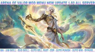 Aov Mod Menu New Update 1.60 Mh, Aim Skill, Bug Skill, Auto Attack Florentino, Esp, Unlock Skins..