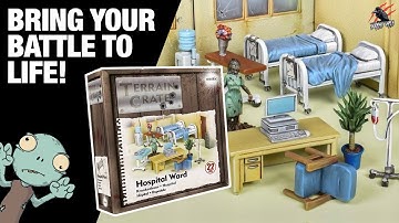 HOSPITAL WARD TERRAIN CRATE - Unboxing Review - Scatter Terrain by Mantic Games