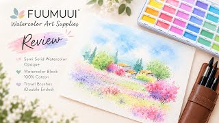 I Tried the VIRAL FUUMUUI Watercolors! | Honest Review + Painting