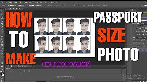 How to make passport size photo in photoshop cs6 (2020)