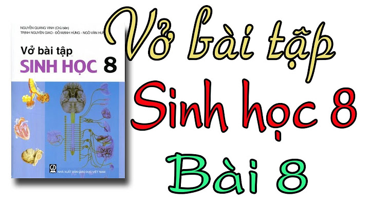 Vở Bài tập Sinh Học 8 PDF