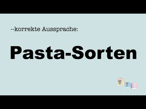 Video: Korrekte pasta